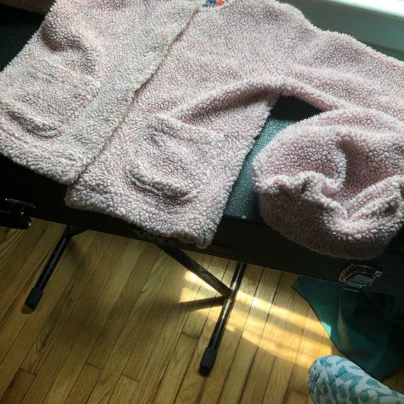 Pete’s Partner pink wooly toddler cost with hat. - Picture 2 of 8